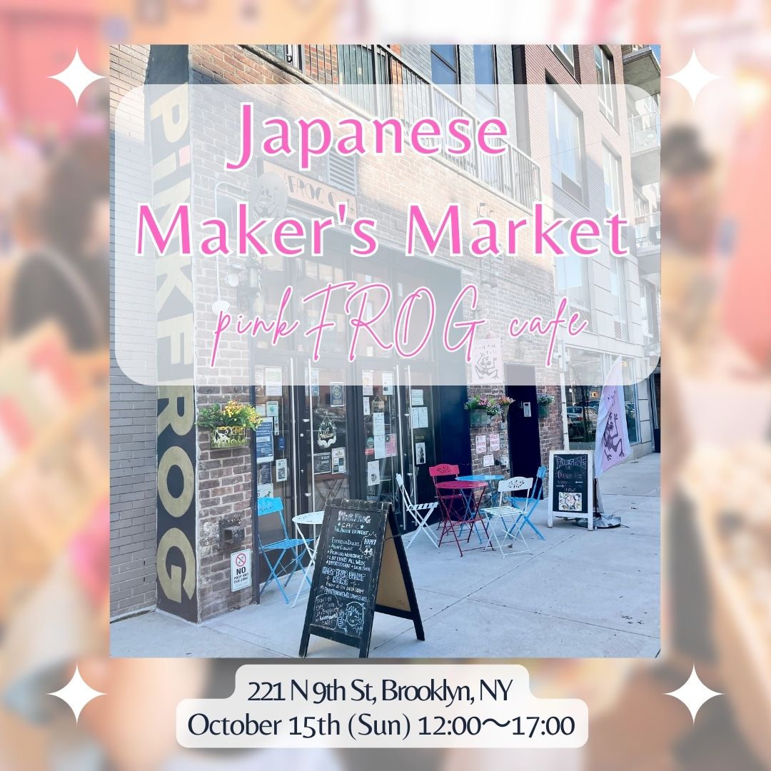 Japanese handmade maker's market at pinkFROG cafe