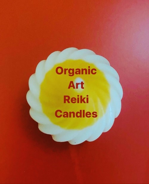 Organic handmade candle