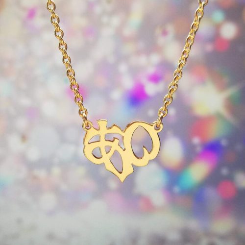 Hiragana necklace